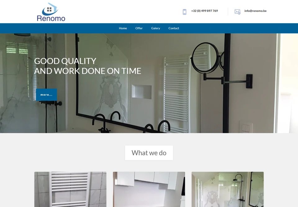 Homepage preview of Renomo